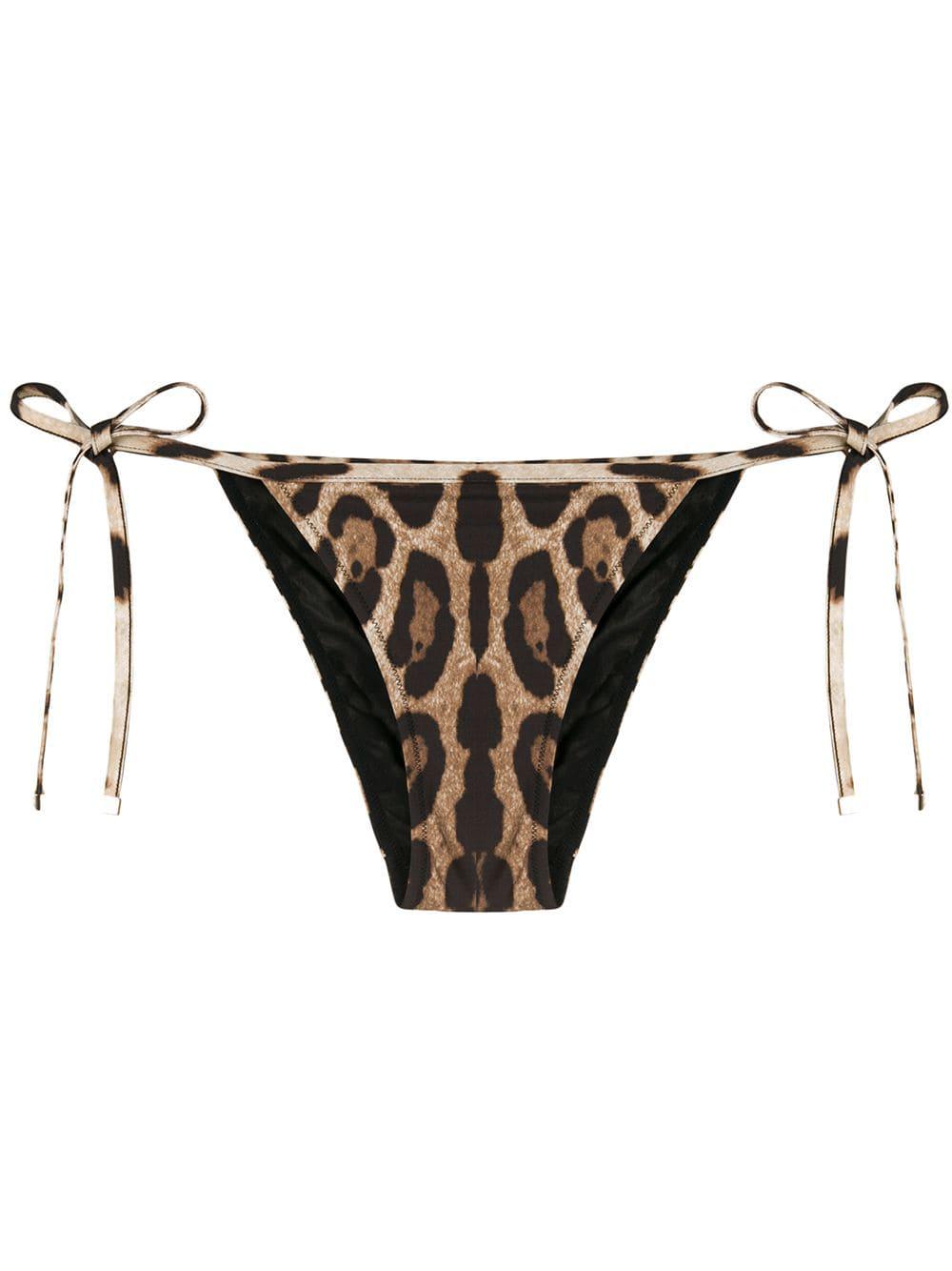 leopard-print bikini bottoms by DOLCE&GABBANA
