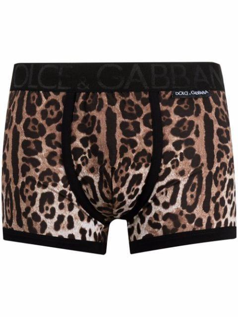 leopard-print boxers by DOLCE&GABBANA