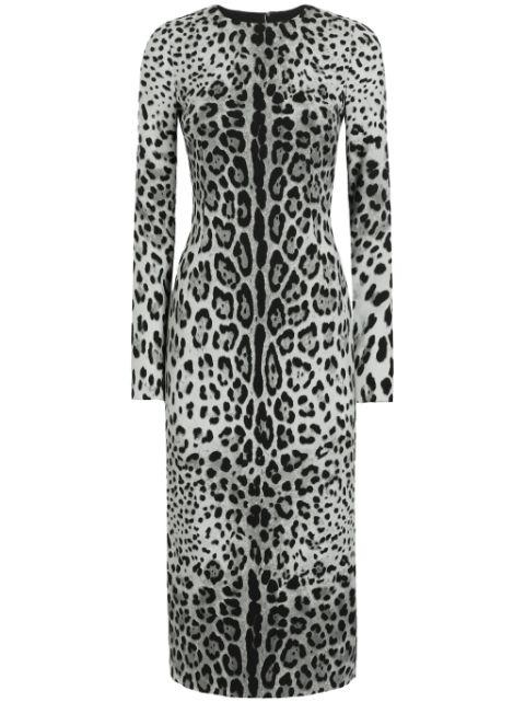 leopard-print dress by DOLCE&GABBANA