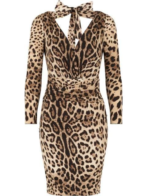 leopard-print dress by DOLCE&GABBANA