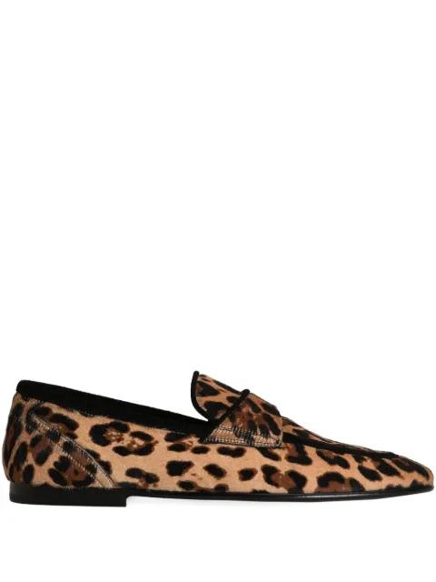 leopard-print loafers by DOLCE&GABBANA