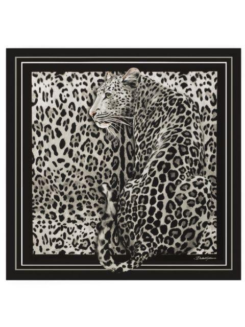 leopard-print scarf by DOLCE&GABBANA