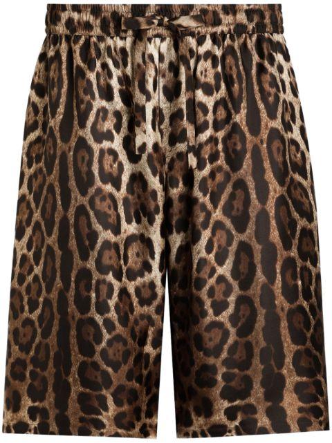 leopard-print shorts by DOLCE&GABBANA