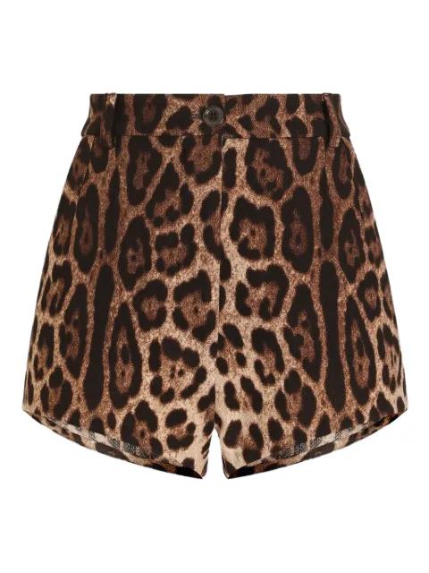 leopard-print shorts by DOLCE&GABBANA