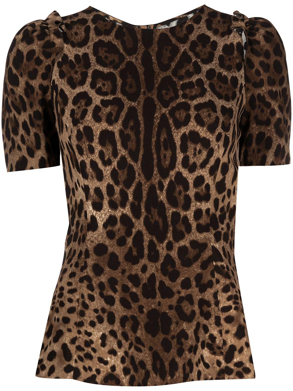 leopard-print top by DOLCE&GABBANA