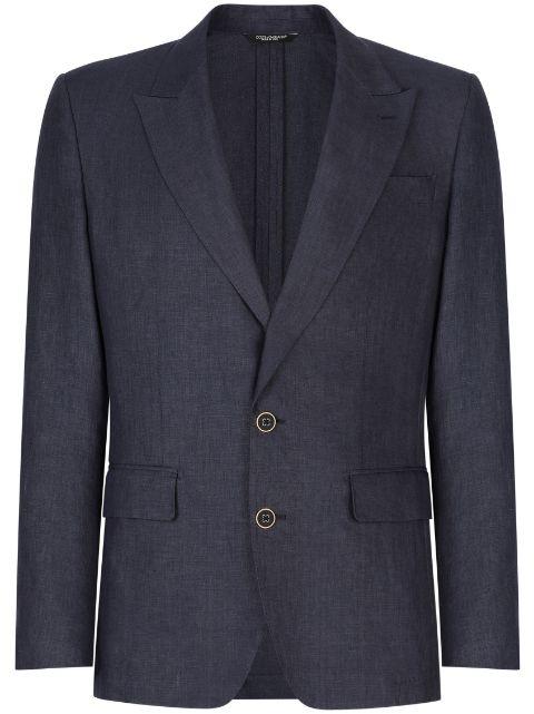 linen Sicilia-fit jacket by DOLCE&GABBANA
