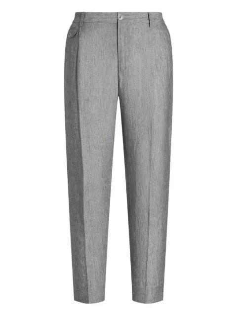 linen tailored trousers by DOLCE&GABBANA