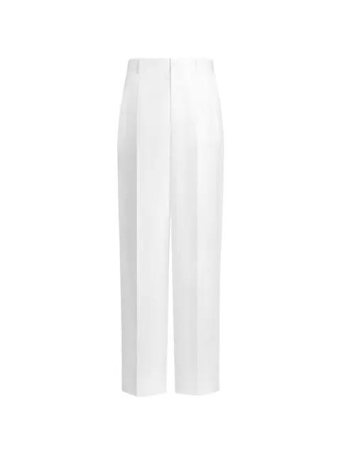 linen trousers with double pleat by DOLCE&GABBANA