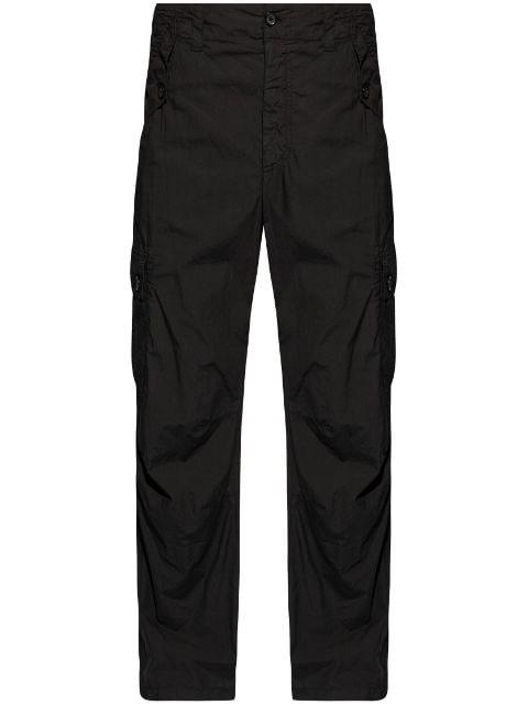 logo-appliqué cotton cargo trousers by DOLCE&GABBANA