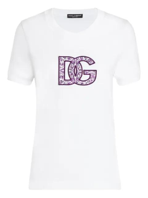 logo-appliqué cotton t-shirt by DOLCE&GABBANA