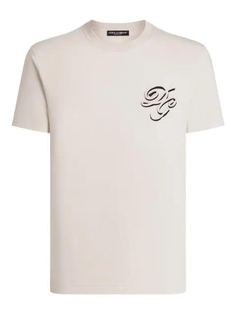 logo-appliqué crew-neck T-shirt by DOLCE&GABBANA