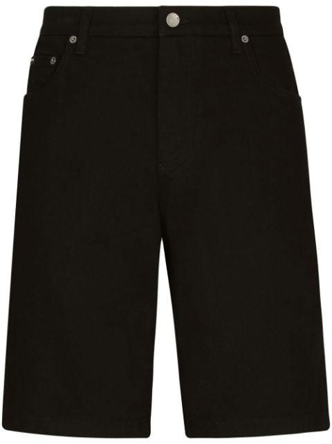 logo-appliqué denim shorts by DOLCE&GABBANA