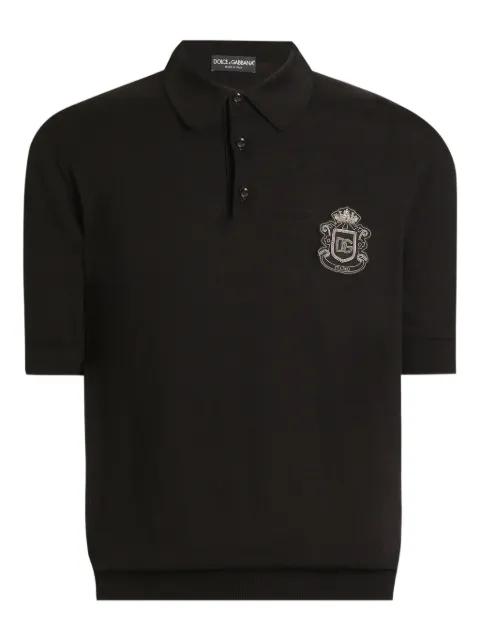 logo-appliqué polo shirt by DOLCE&GABBANA