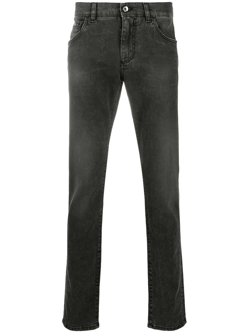 logo-appliqué skinny jeans by DOLCE&GABBANA