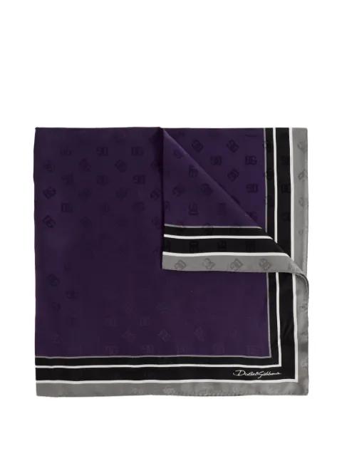 logo border scarf by DOLCE&GABBANA