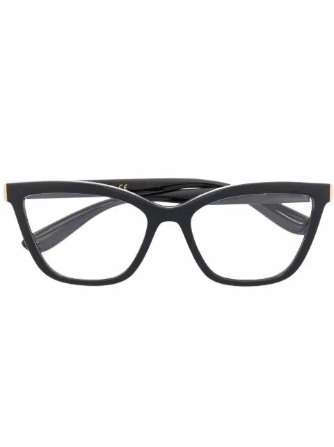 logo cat-eye glasses by DOLCE&GABBANA