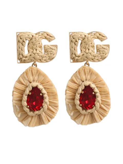 logo clip earrings by DOLCE&GABBANA