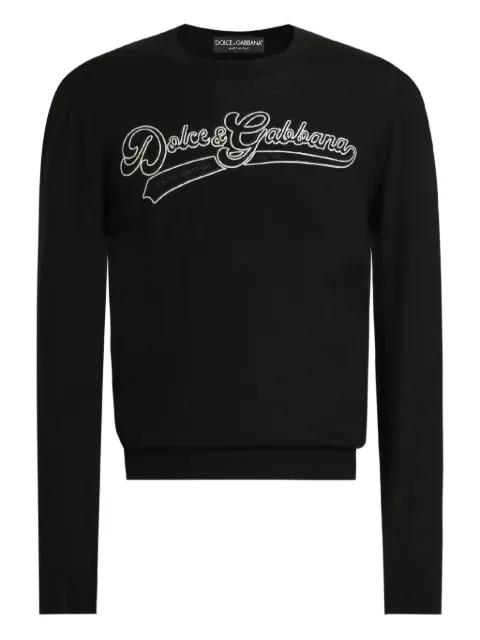 logo crew neck knitwear by DOLCE&GABBANA