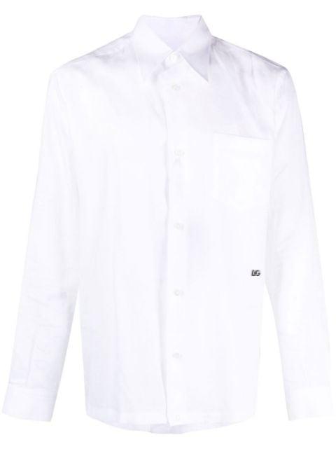 logo-detail long-sleeve shirt by DOLCE&GABBANA