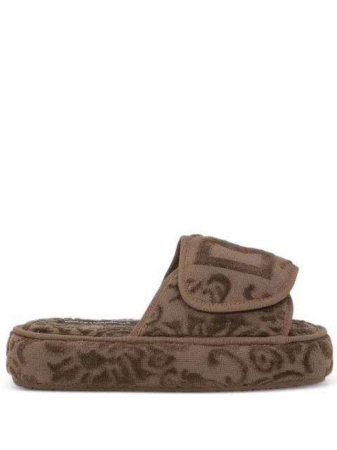 logo-detail slippers by DOLCE&GABBANA