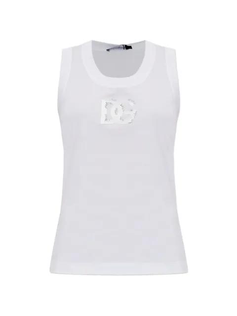 logo-detail tank top by DOLCE&GABBANA