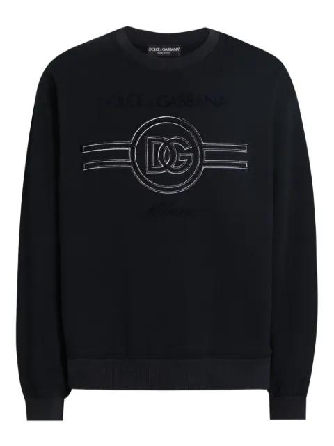 logo-embellished crew-neck sweatshirt by DOLCE&GABBANA