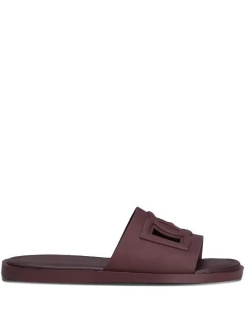 logo-embellished slide sandals by DOLCE&GABBANA