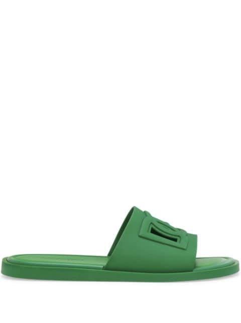 logo-embossed cut-out slides by DOLCE&GABBANA
