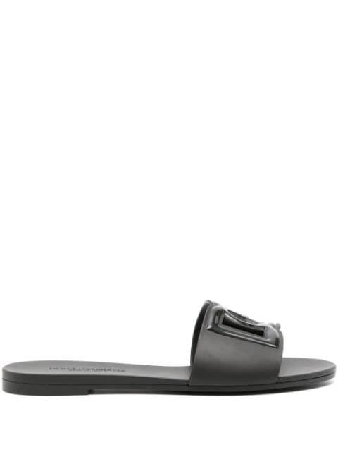 logo-embossed cut-out slides by DOLCE&GABBANA