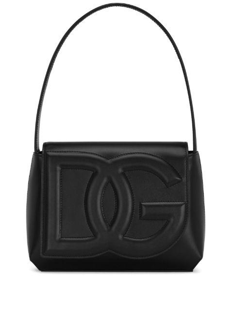 logo-embossed leather shoulder bag by DOLCE&GABBANA