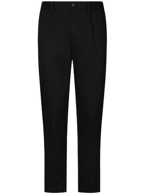 logo-embossed tailored trousers by DOLCE&GABBANA