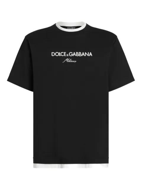 logo-embroidered T-shirt by DOLCE&GABBANA