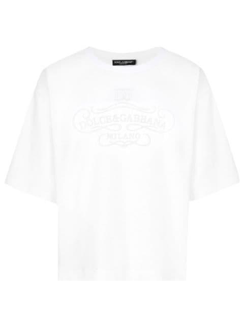 logo-embroidered T-shirt by DOLCE&GABBANA