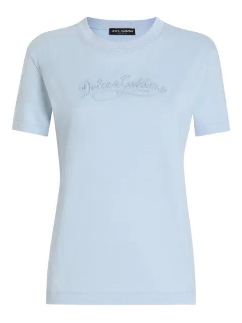 logo-embroidered T-shirt by DOLCE&GABBANA
