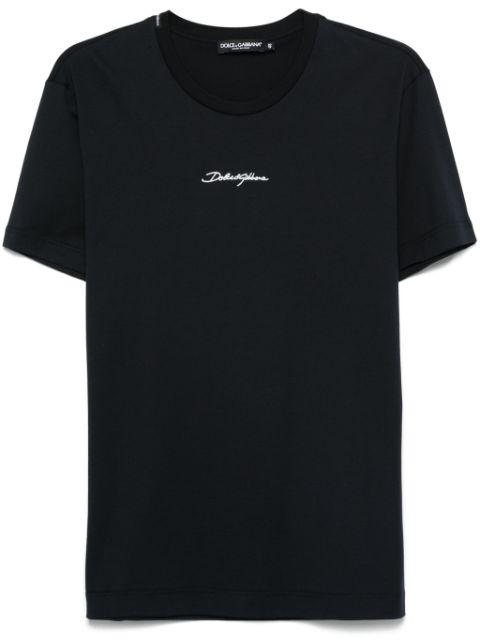 logo-embroidered T-shirt by DOLCE&GABBANA
