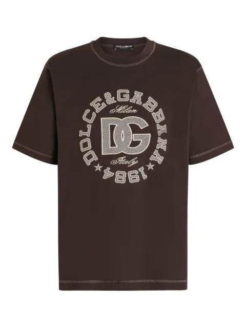 logo-embroidered T-shirt by DOLCE&GABBANA