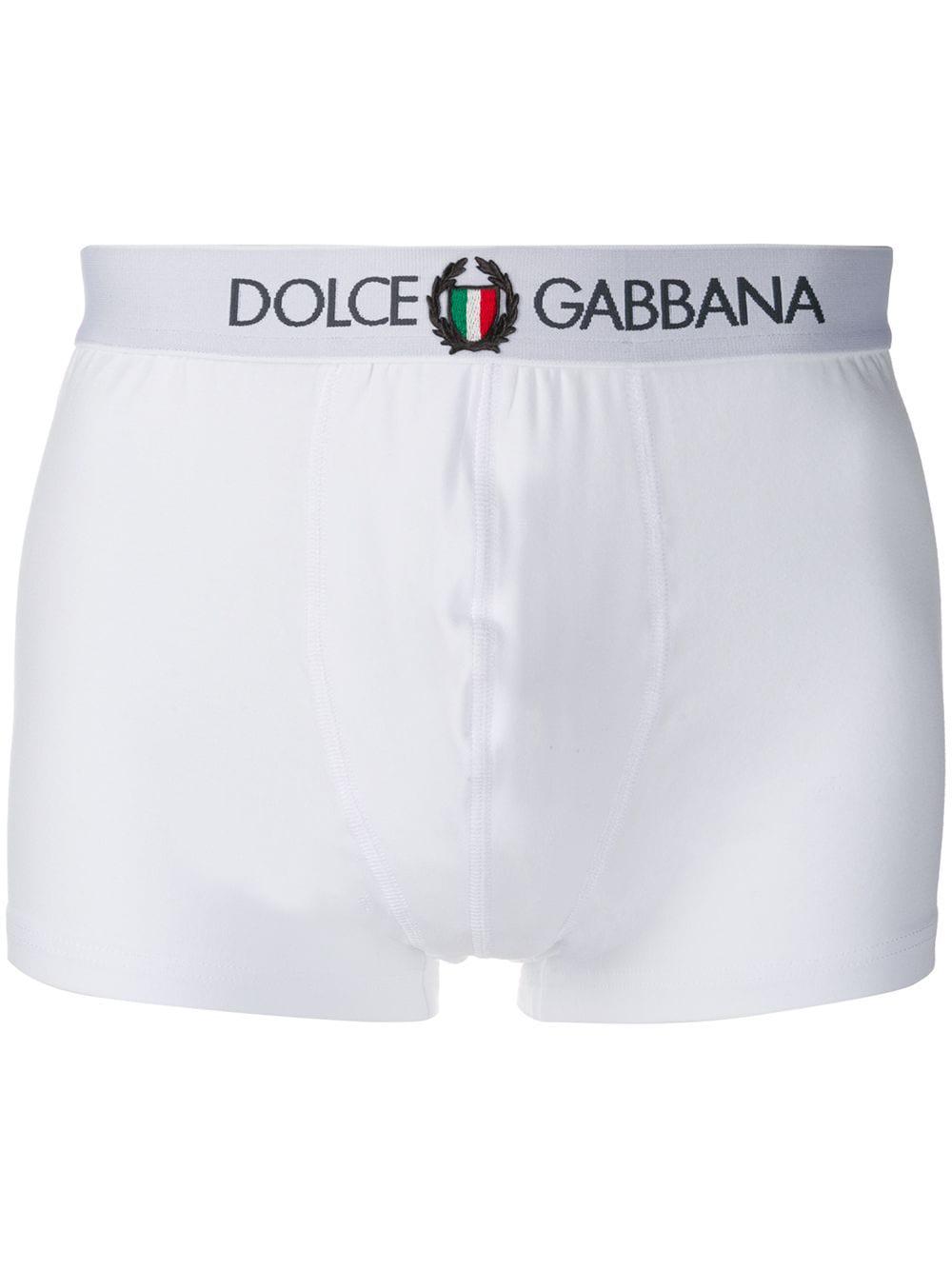 logo embroidered boxers by DOLCE&GABBANA
