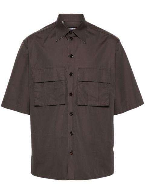 logo-embroidered cargo shirt by DOLCE&GABBANA