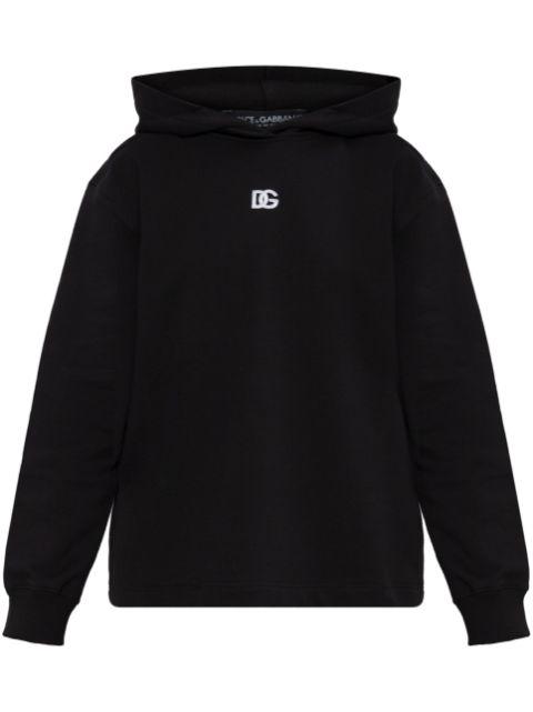 logo-embroidered hoodie by DOLCE&GABBANA