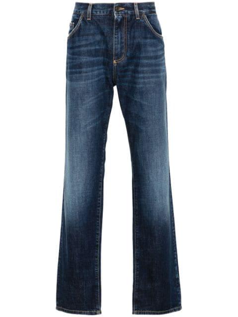 logo-embroidered jeans by DOLCE&GABBANA