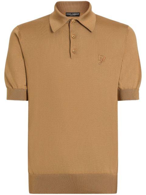 logo-embroidered polo shirt by DOLCE&GABBANA