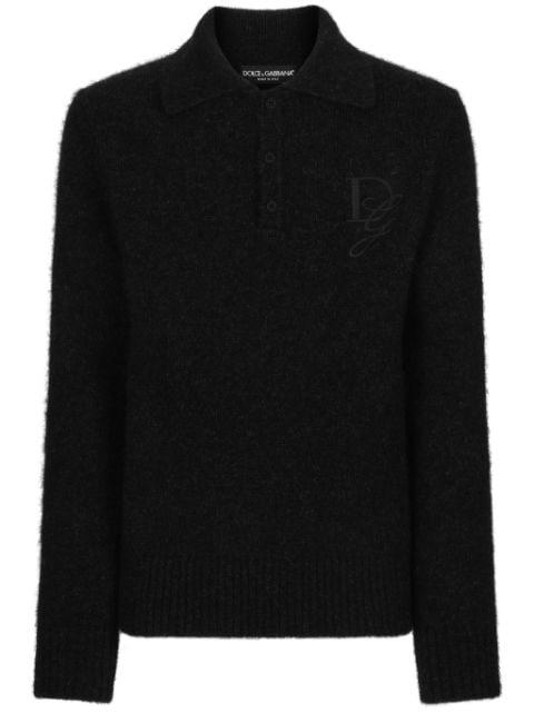 logo-embroidered polo shirt by DOLCE&GABBANA