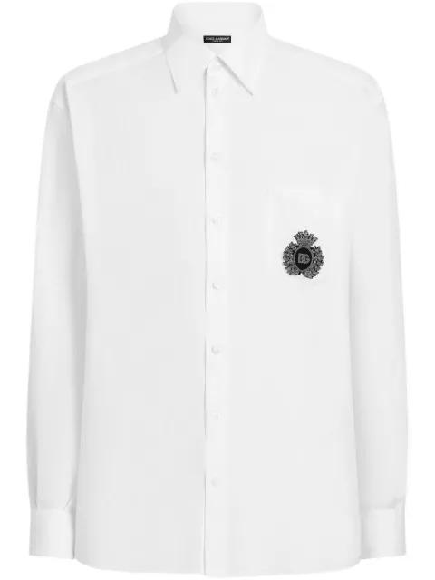 logo-embroidered shirt by DOLCE&GABBANA