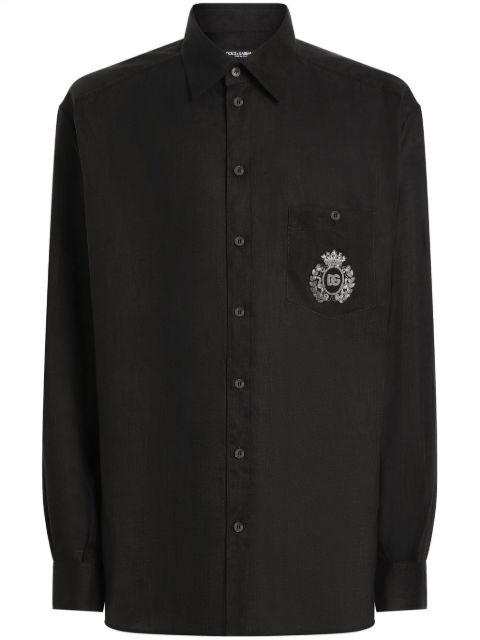 logo-embroidered shirt by DOLCE&GABBANA