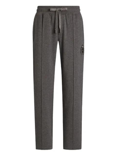 logo-embroidered side-stripe track pants by DOLCE&GABBANA