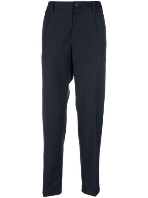 logo-embroidered tailored trousers by DOLCE&GABBANA