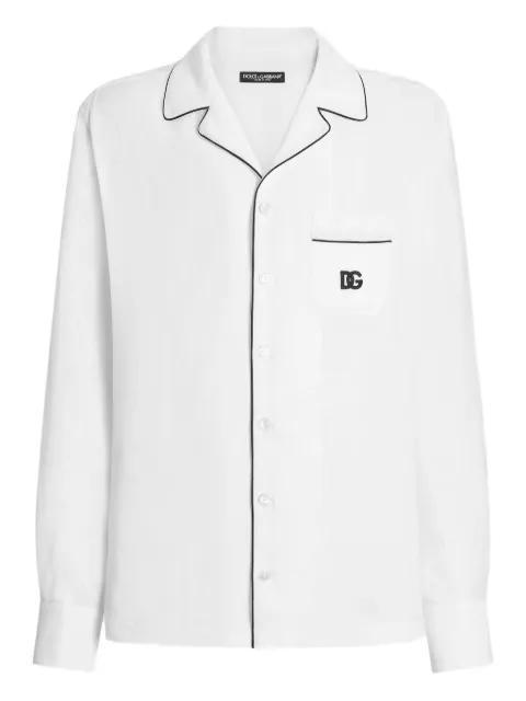 logo-embroidered vanity shirt by DOLCE&GABBANA