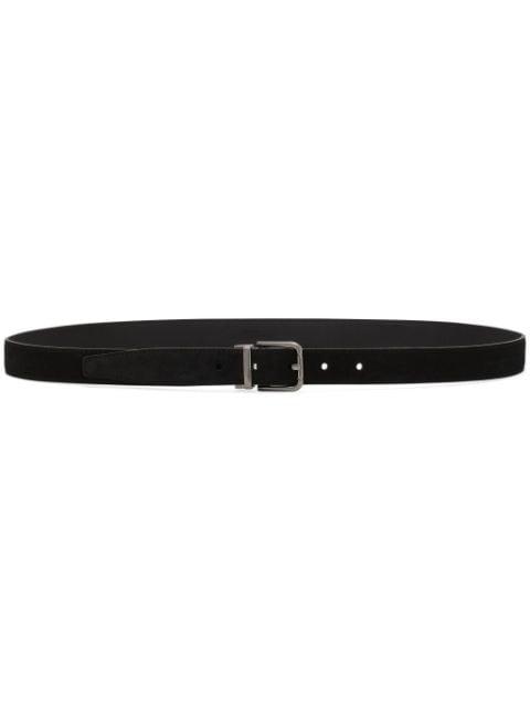 logo-engraved leather belt by DOLCE&GABBANA