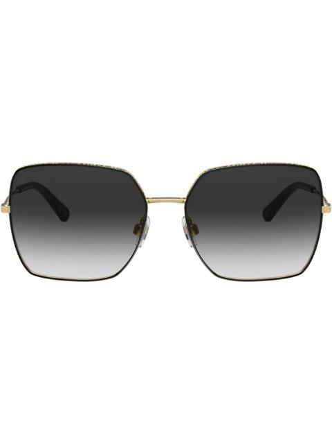 logo frame sunglasses by DOLCE&GABBANA