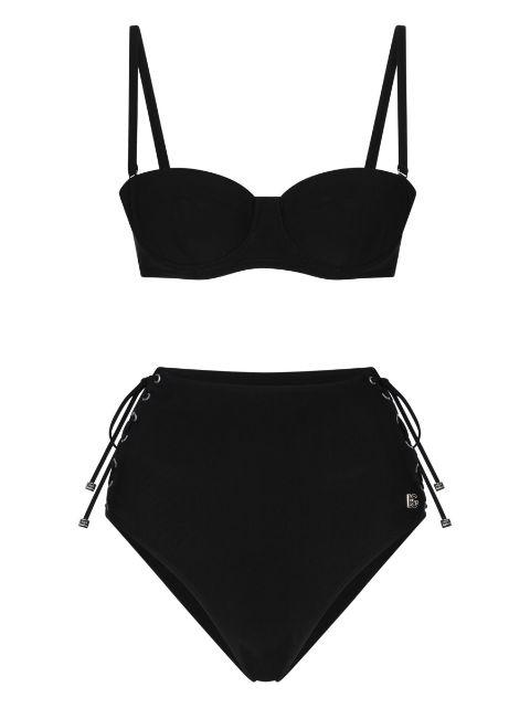 logo-lettering bikini set by DOLCE&GABBANA